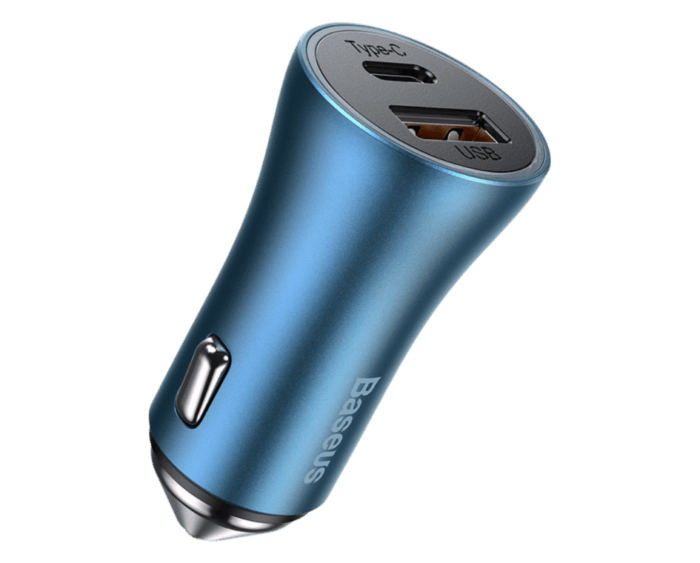 ACCBAS0038 Baseus Golden Contactor Pro Dual Quick Car U+C 40W Blue CCJD-03 - Image 1