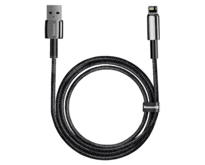 ACCBAS0051 Baseus Tungsten Gold Fast Charging Data Cable USB to iP 2.4A - Image 1