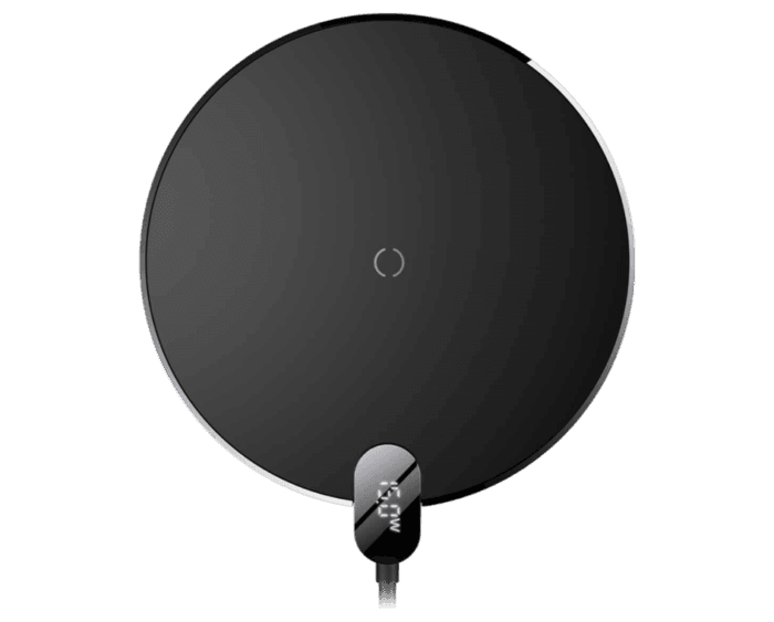 ACCBAS0059 Baseus 15W Digital LED Display Gen 2 Wireless Charger Black - Image 1