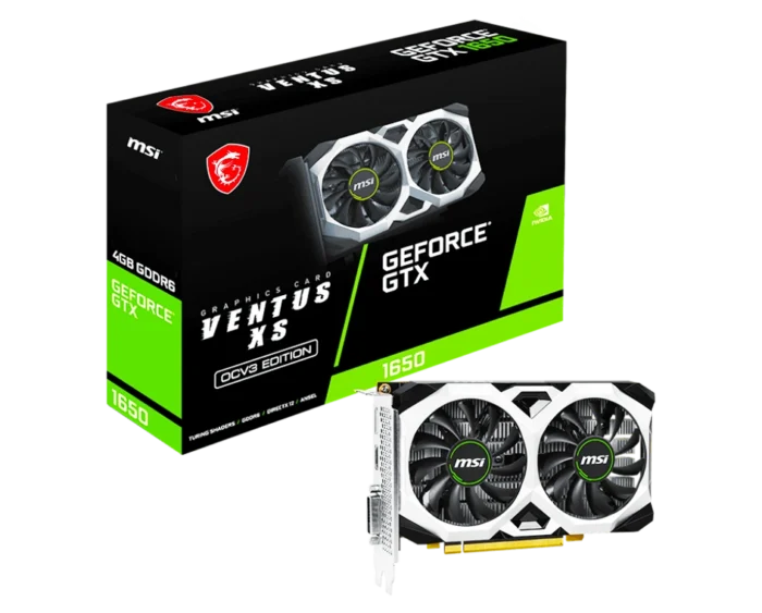 gpu0001235 MSI GeForce GTX 1650 D6 Ventus XS OCV3 4GB GDDR6 GPU - Image 1