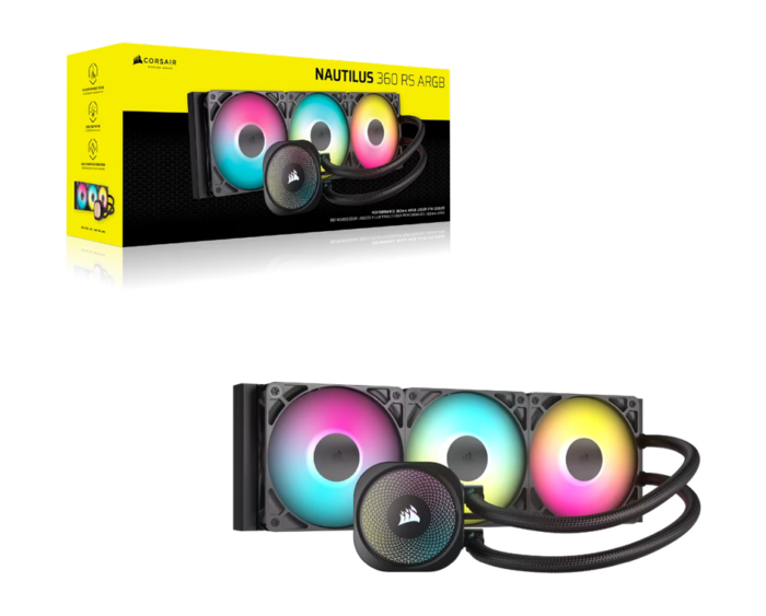 CORSAIR NAUTILUS 360RS ARGB Liquid CPU Cooler - Image 3