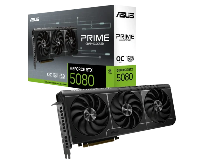ASUS PRIME GeForce RTX™ 5080 16GB GDDR7 OC Edition GPU - Image 1