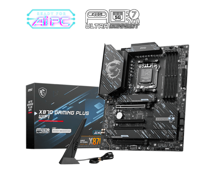 X870-1 MSI X870 Gaming Plus Wi-Fi Motherboard - Image 1
