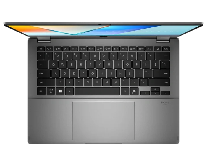 ASUS Vivobook 14 Flip TP3407 - QL062WS Copilot + PC ( Intel® Core™ Ultra 7 Processor 256V/16GB RAM DDR5X/1TB M.2 NVMe™ PCIe® 4.0 SSD/14" OLED WUXGA/Microsoft Office Home & Student 2024/Windows 11 Home) - Image 1