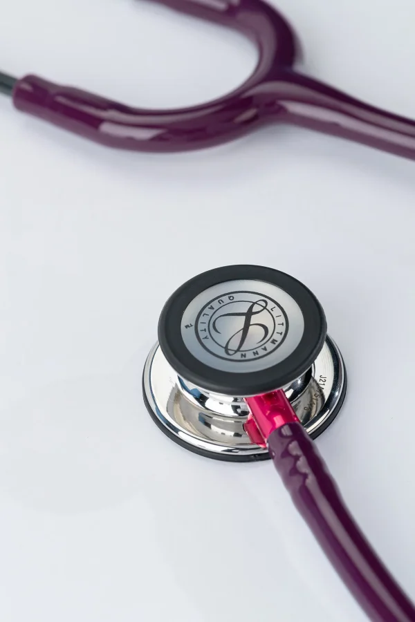 MAZ-12071-600x900 3M Littmann Classic III Monitoring Stethoscope 5960 - Mirror Chestpiece, Plum Tube, Pink Stem & Smoke Headset, 27 Inch